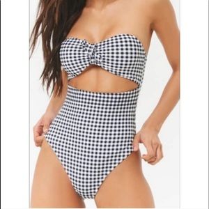 Forever 21 gingham one piece